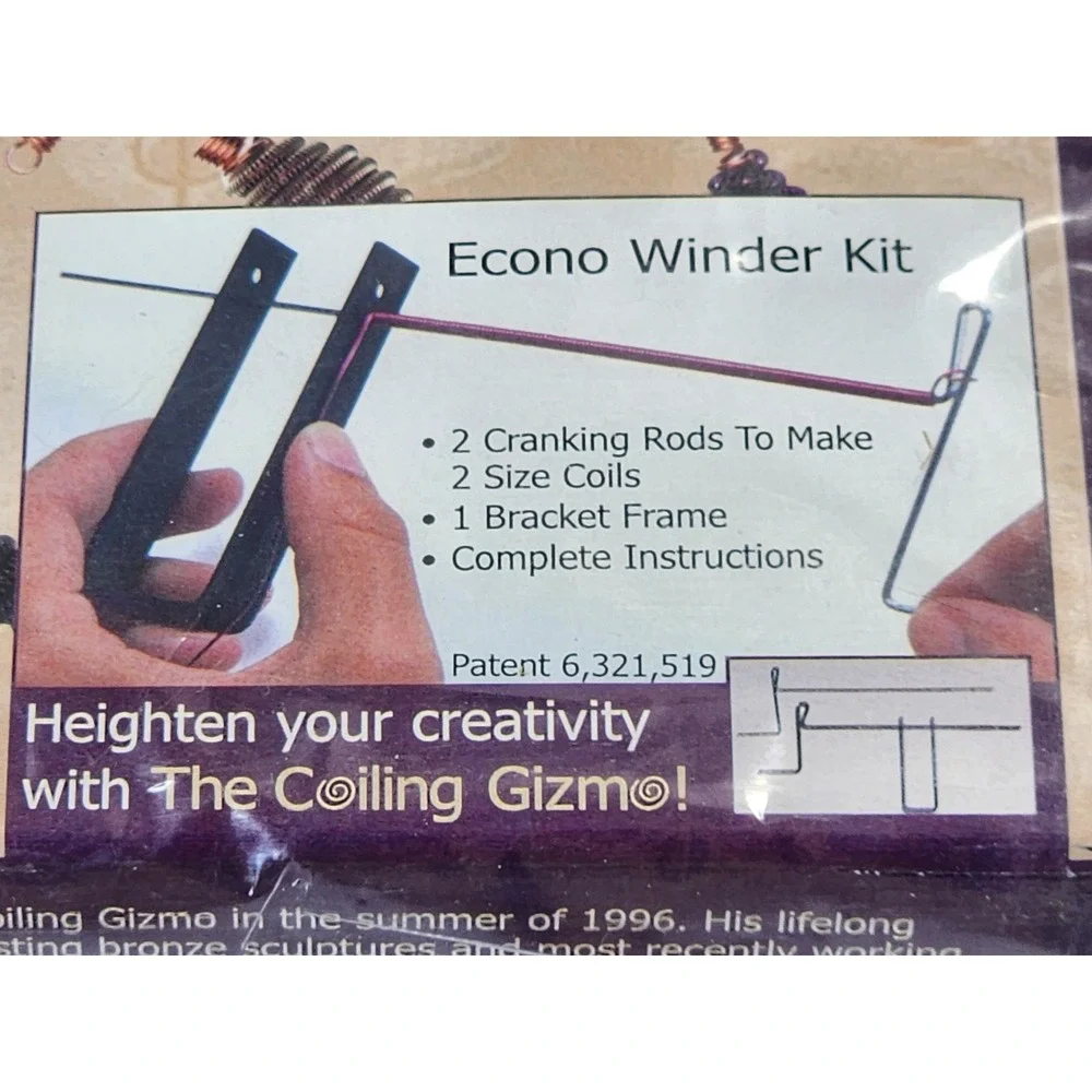 The Coiling Gizmo Econo Winder Kit OS Purple Wire Jewelry Making Tool